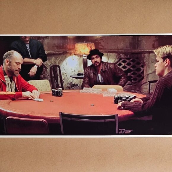 Rounders Poker 12" X 24 Poster Movie Scene Teddy KGB Game Room Man Cave Holdem - Picture 2 of 2